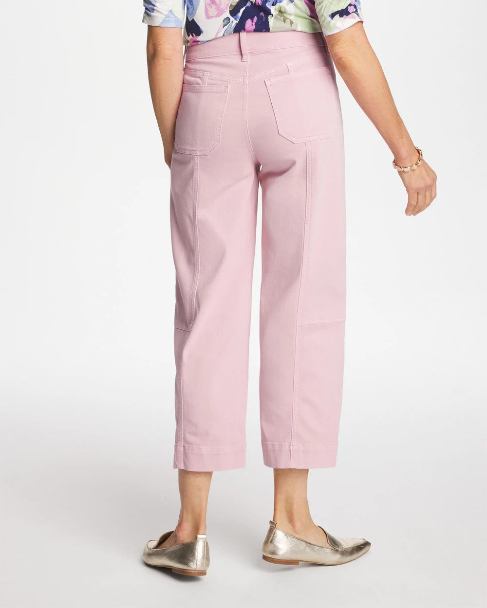 Utility Wide Pull-On Crop Jeans