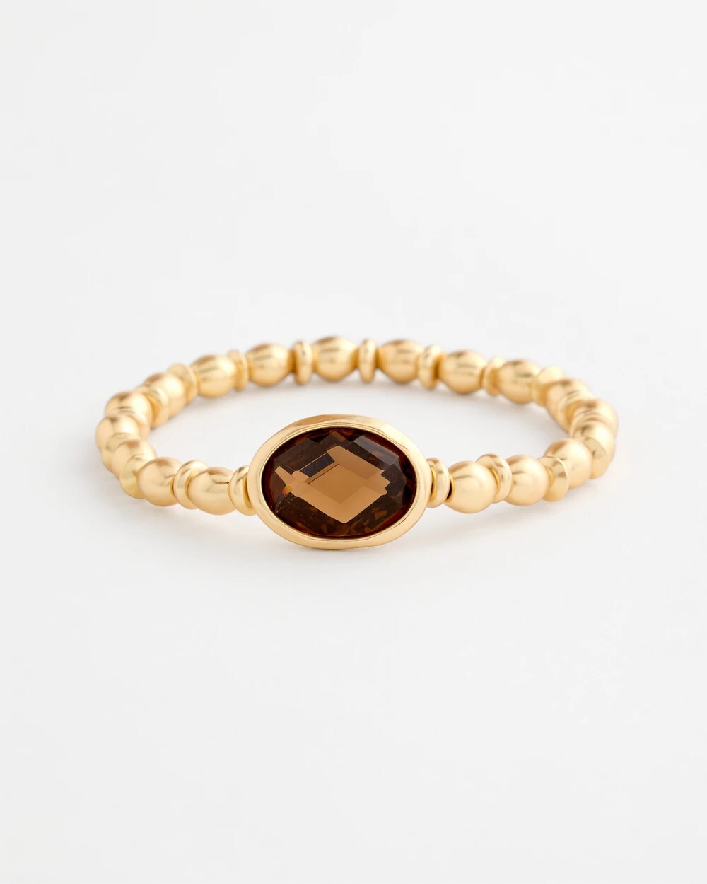 Gemmy Goldtone Stretch Bracelet