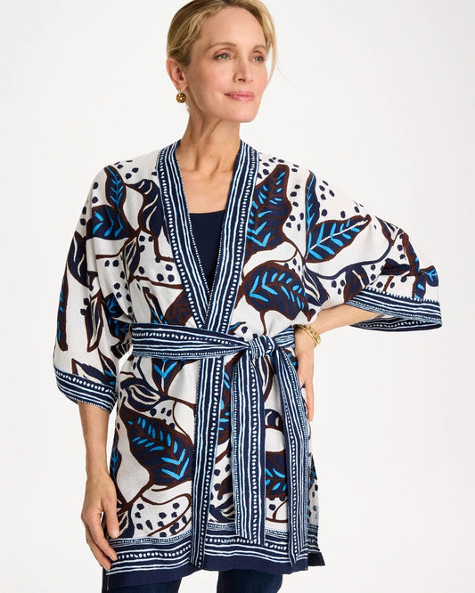 Forest Fusion Long Kimono