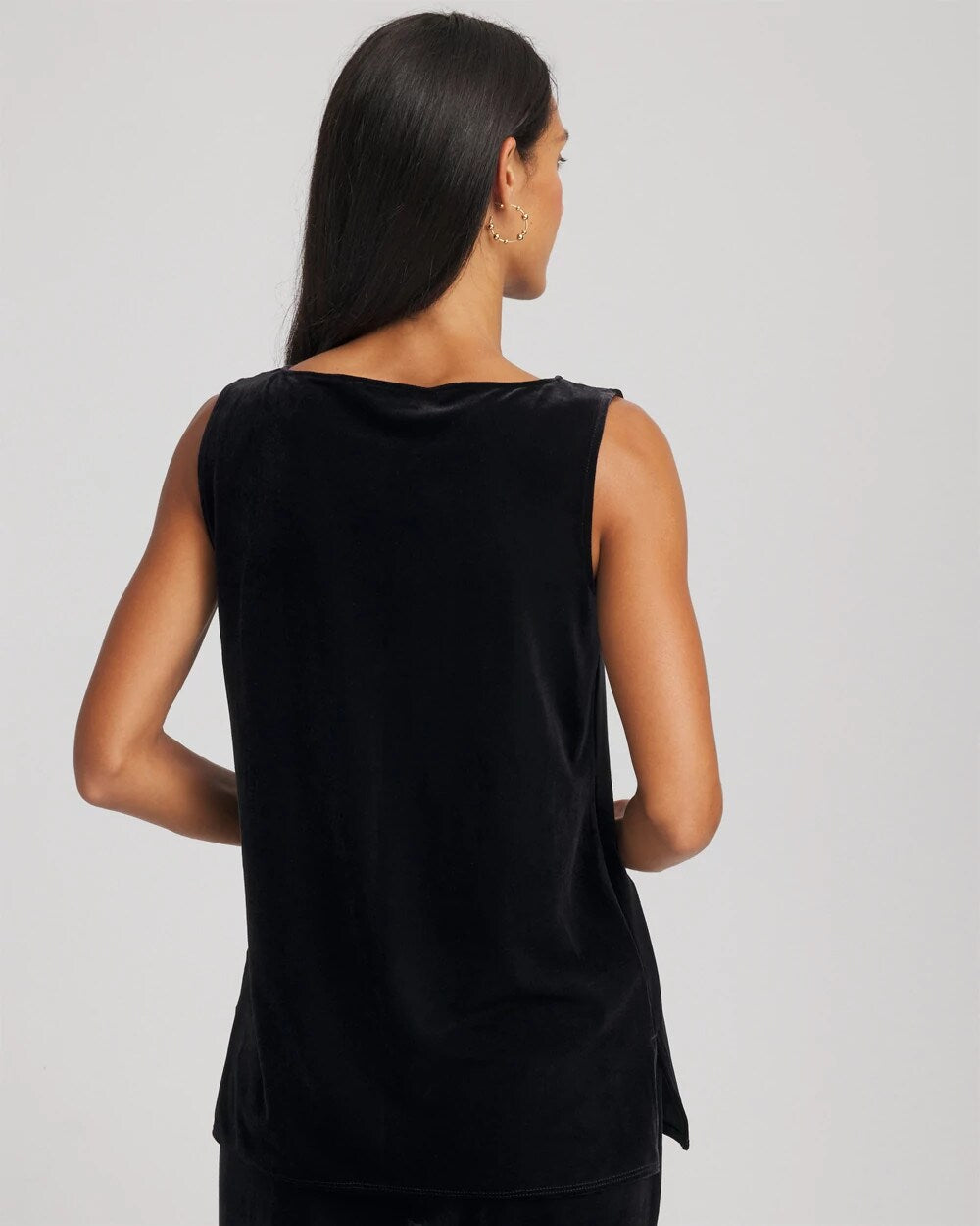 Travelers Velvet Side-Slit Tank