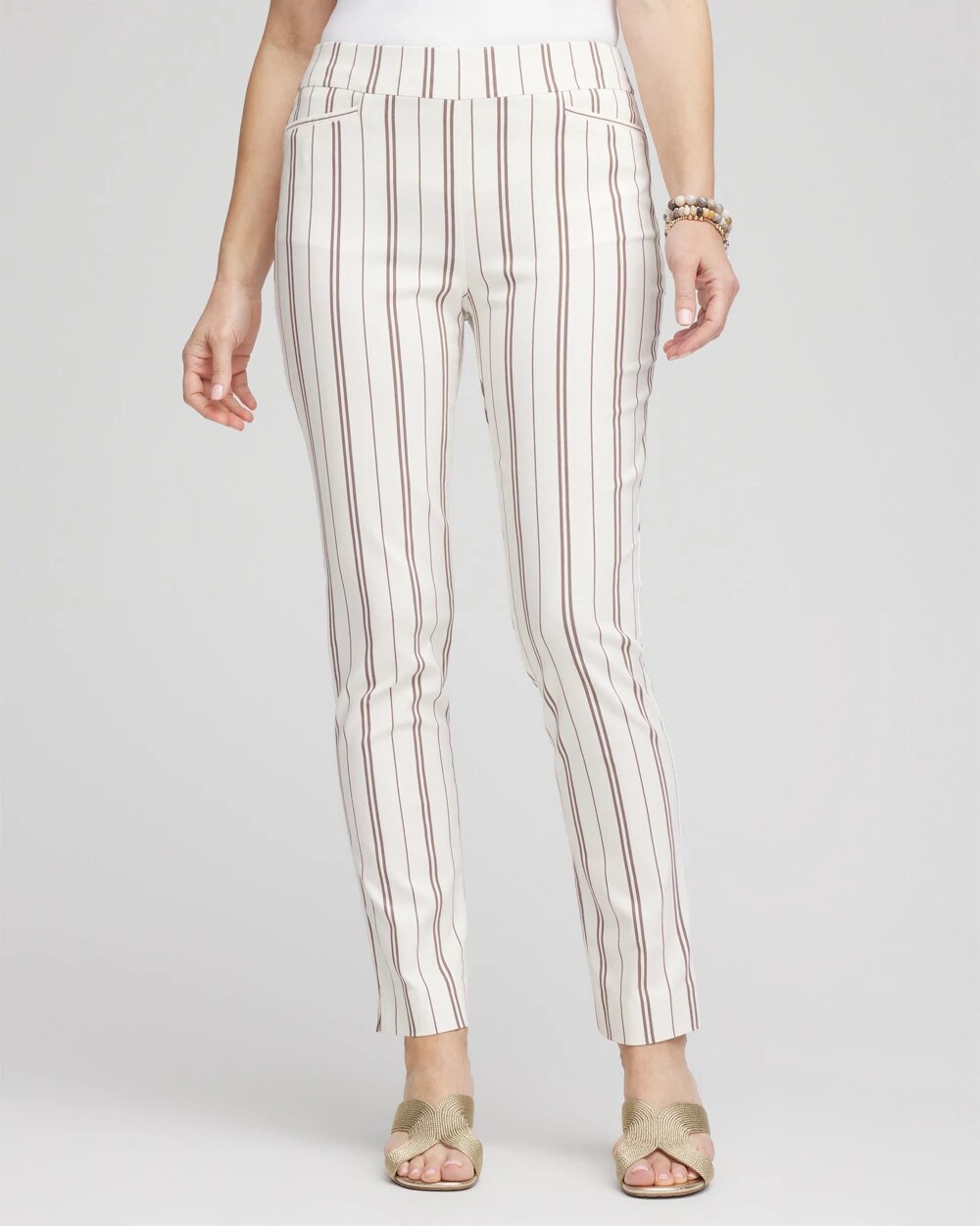 Brigitte Striped Ankle Pants