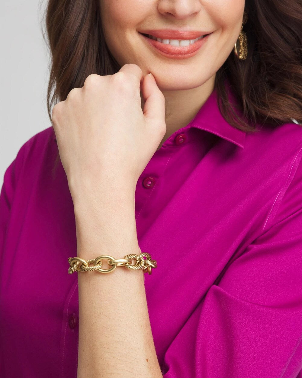 Textured Chain Bracelet