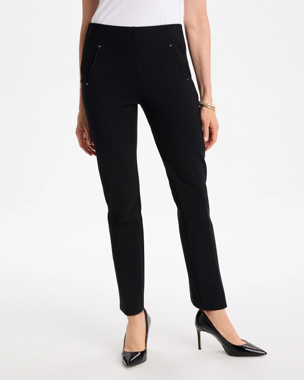 Juliet Slim Trim Detail Ankle Pants