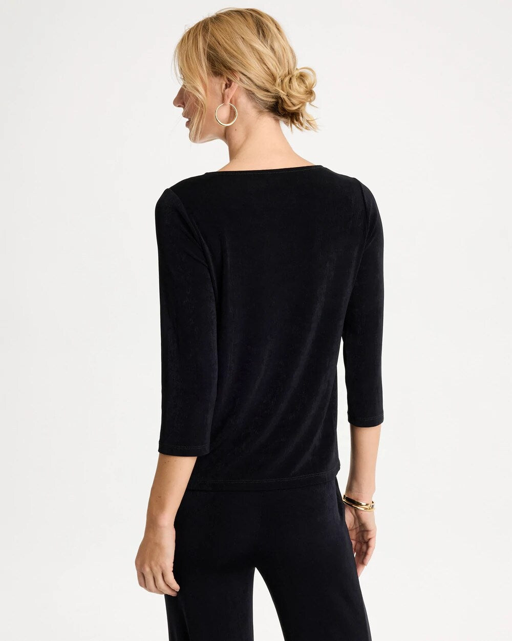 Travelers Embellished V-Neck Top