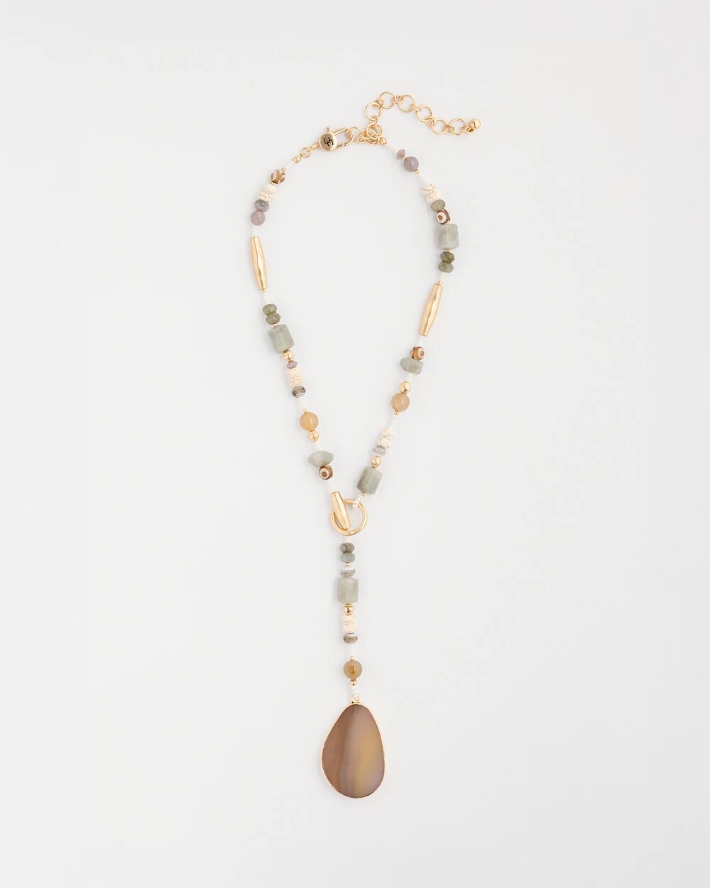 Genuine Stone Y-Necklace