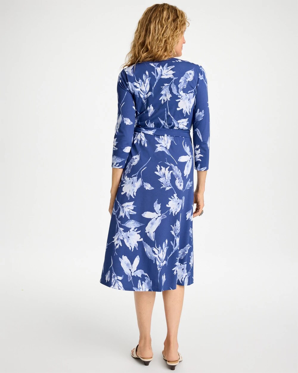 Ponte Surplice Short Dress