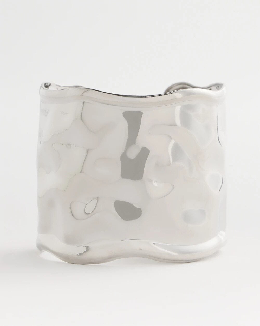 Silvertone Statement Cuff Bracelet
