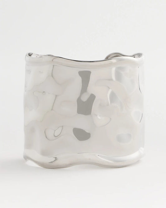 Silvertone Statement Cuff Bracelet