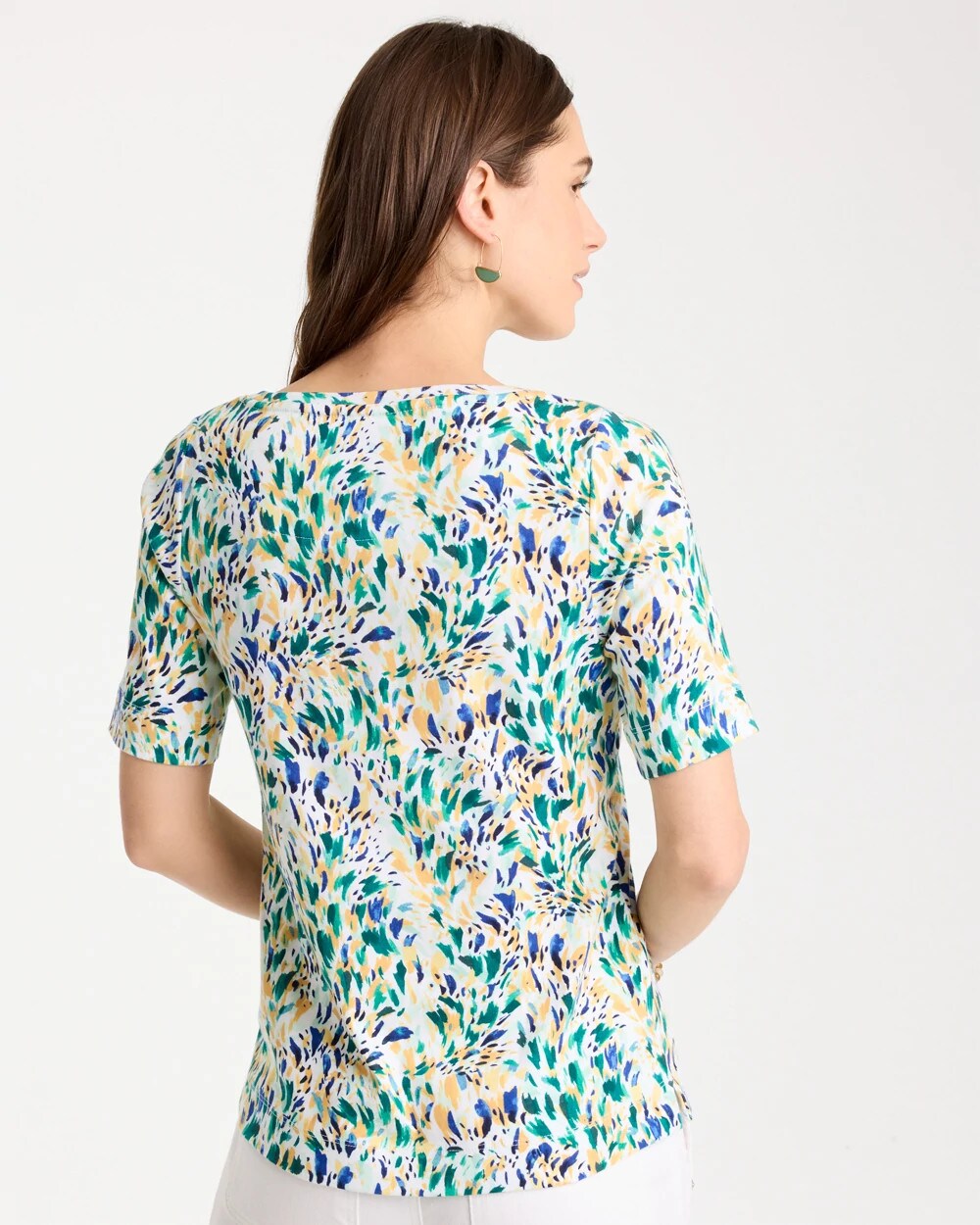 Leafy Swamp Pima Elbow Sleeve Tee