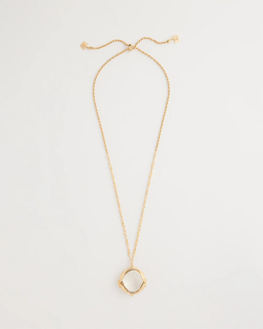 Butterfly Wing Monocle Necklace