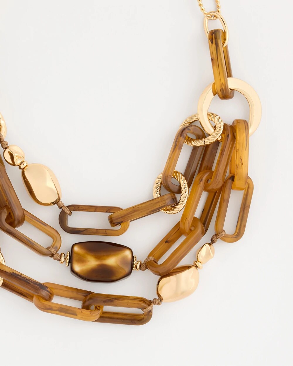 Tassel Charm Bib Necklace