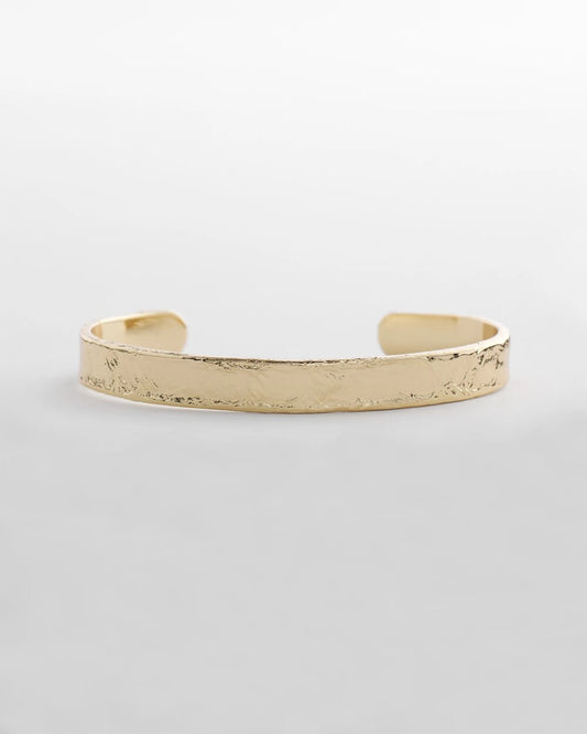 Goldtone Flexible Cuff Bracelet
