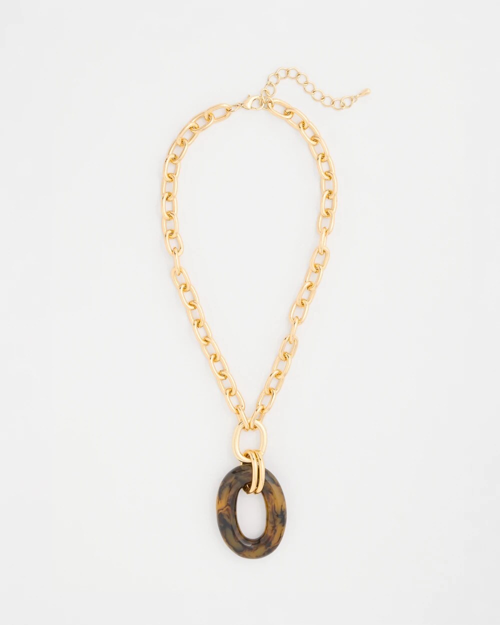 Short Tortoise Pendant Necklace