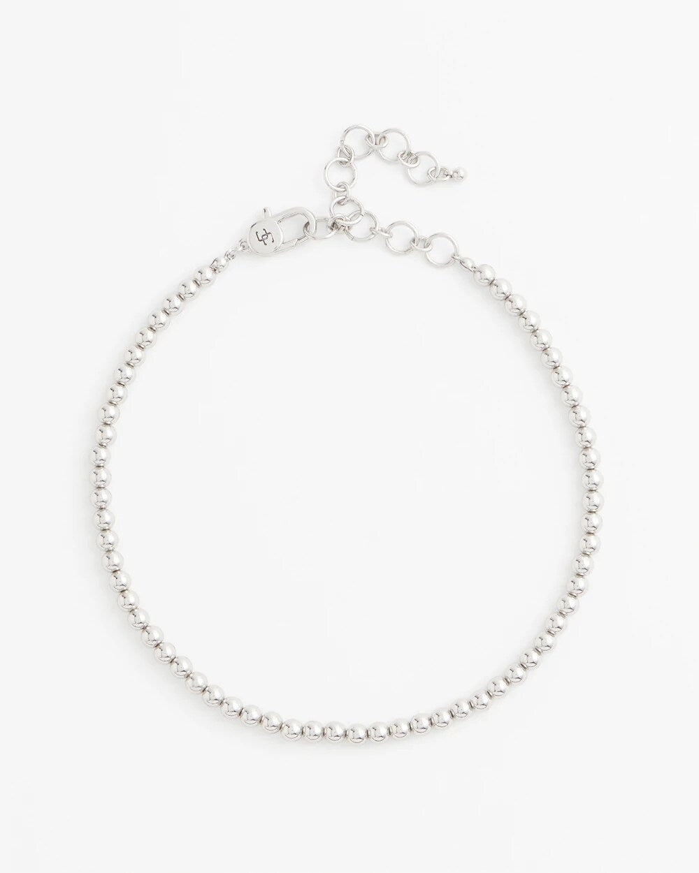 Silvertone Beaded Necklace