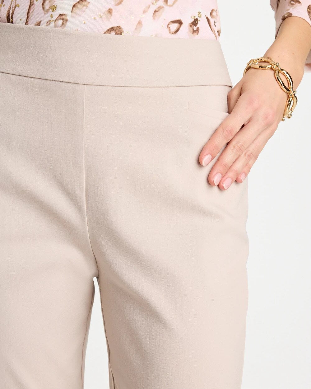Brigitte Slim Pull-On Ankle Pants