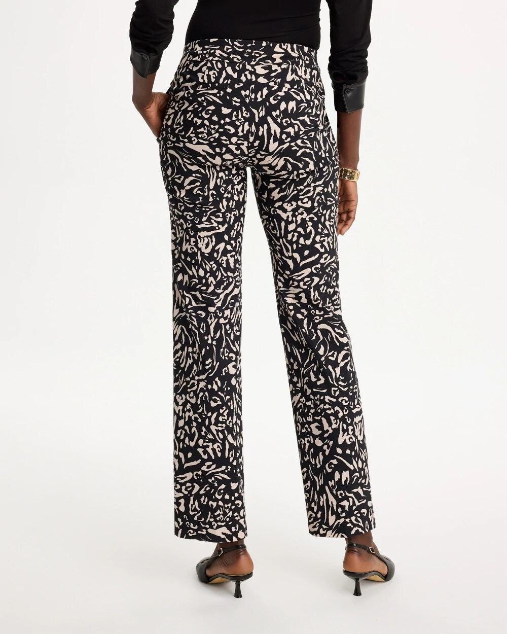 Floral Brigitte Straight Crop Pants
