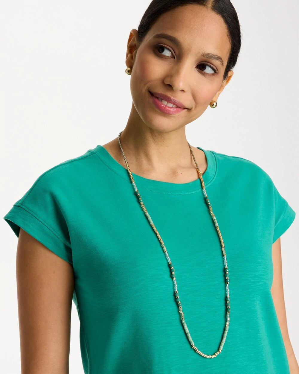 Beaded Long Necklace