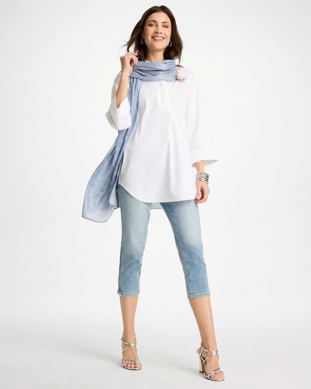 Pull-On Capri Jeans
