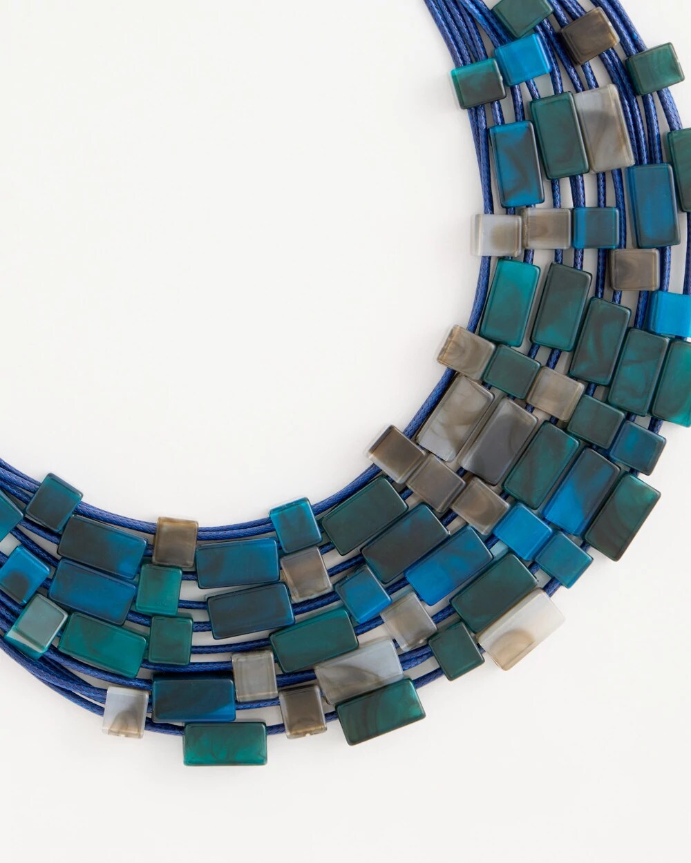 Chico's Originals Resin Square Corded Necklace