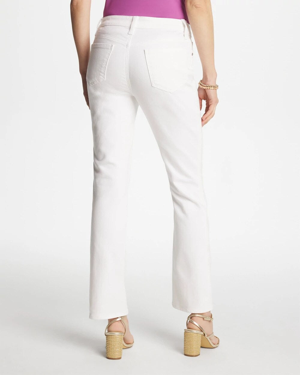Cropped Girlfriend Kick Flare Jeans
