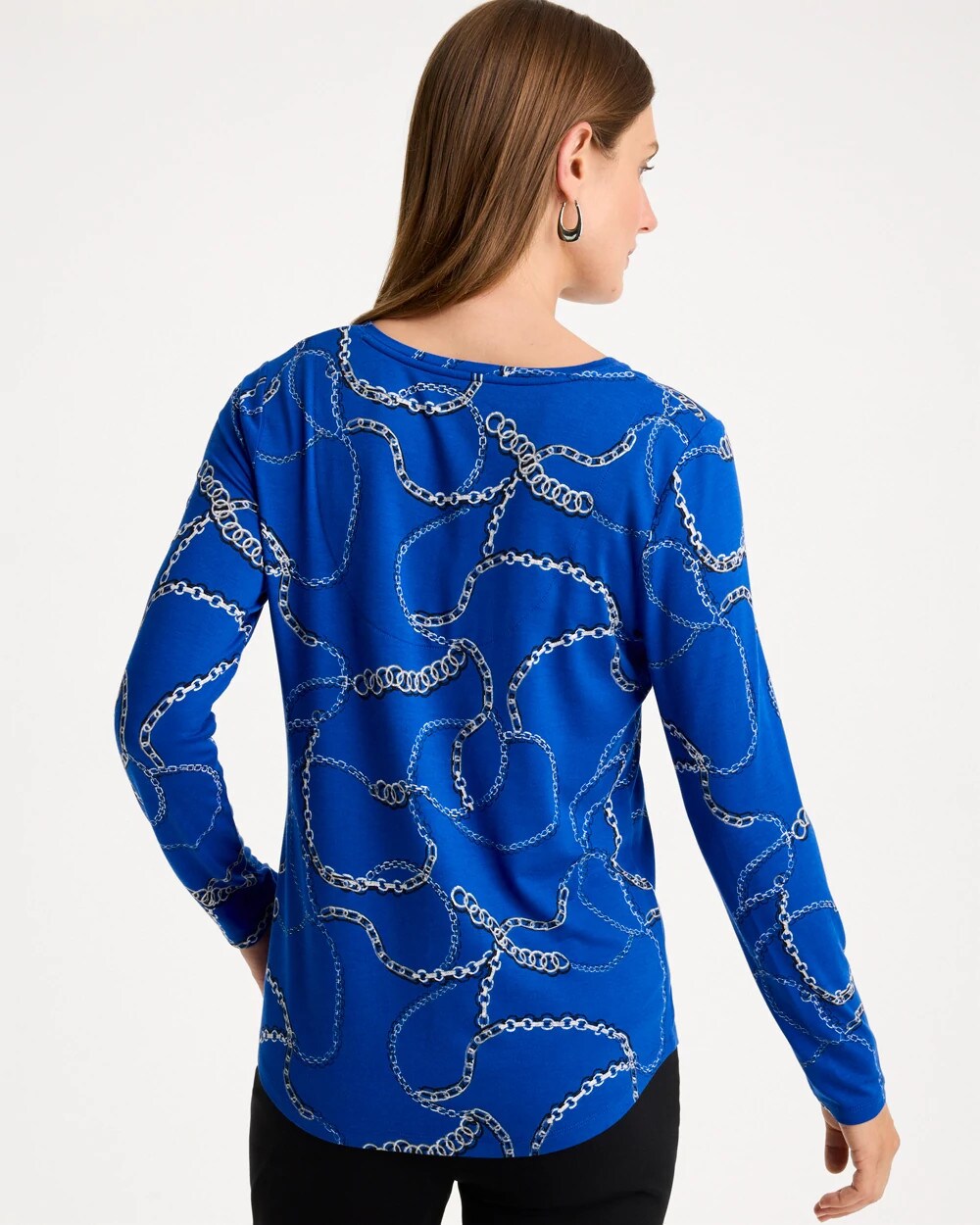 Gilded Touch of Cool V-Neck Layering Tee