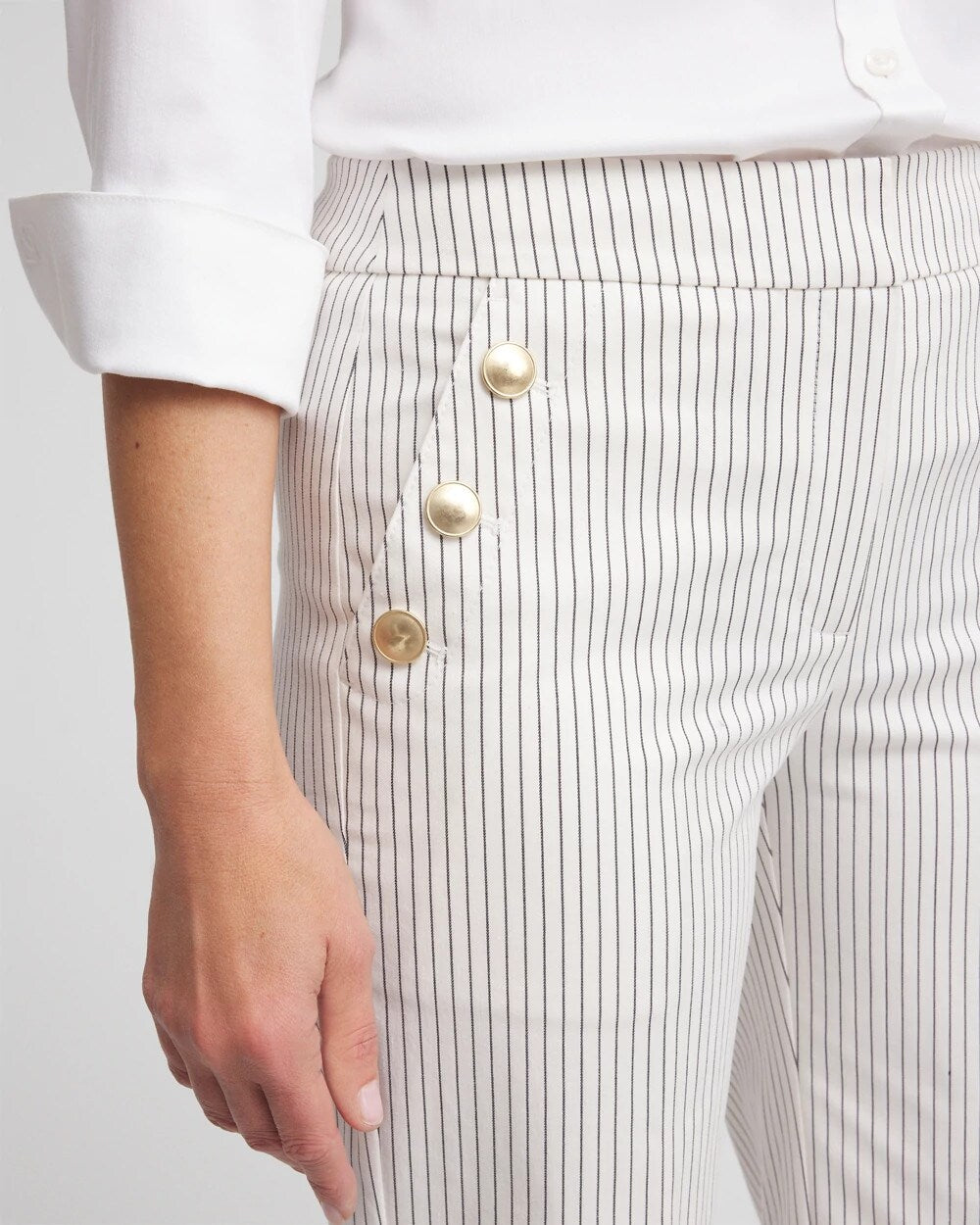 Emme Striped Sailor Straight Crops
