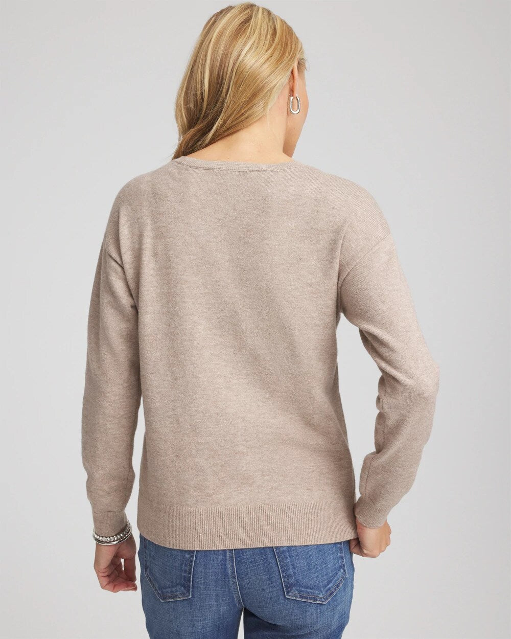Floral Sequined Pullover