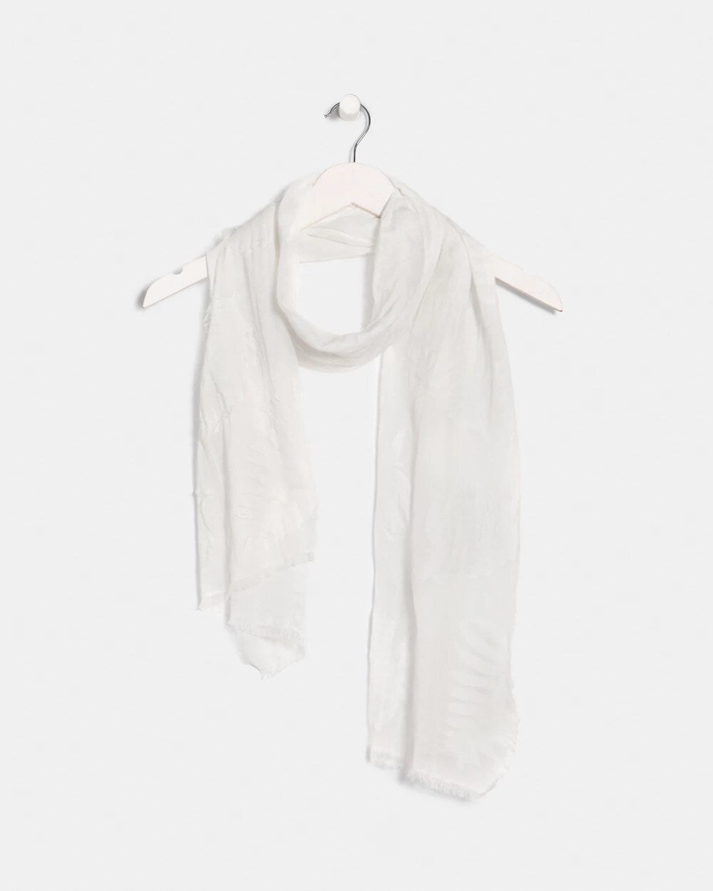 Textured Palms Oblong Scarf