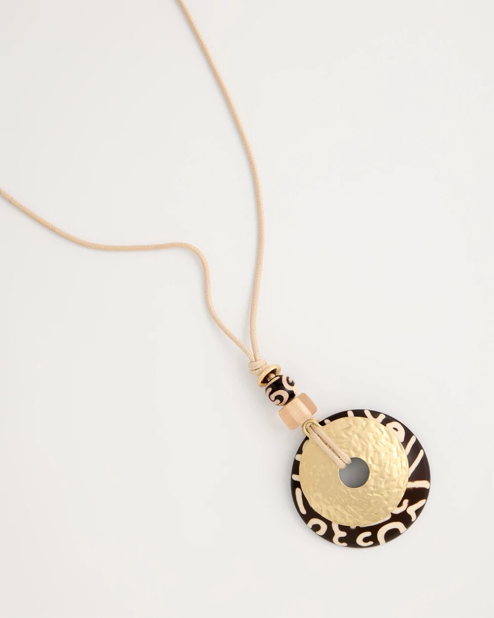 Adjustable Animal Print Pendant Necklace