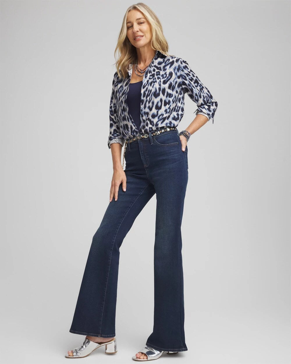 So Slimming High Rise Flare Jeans