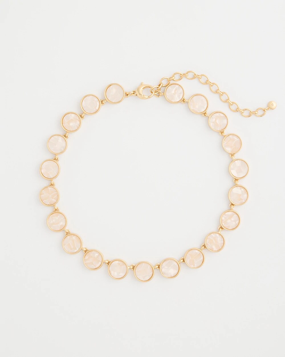 Pearlescent Rounded Collar Necklace