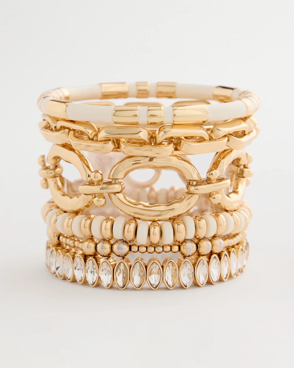 White Enamel Hinge Bangle