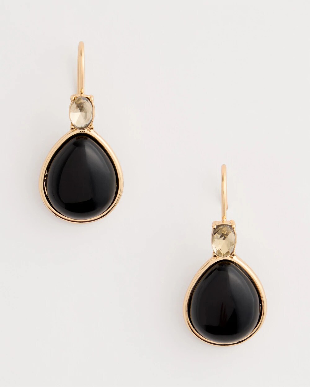 Black Teardrop Earrings