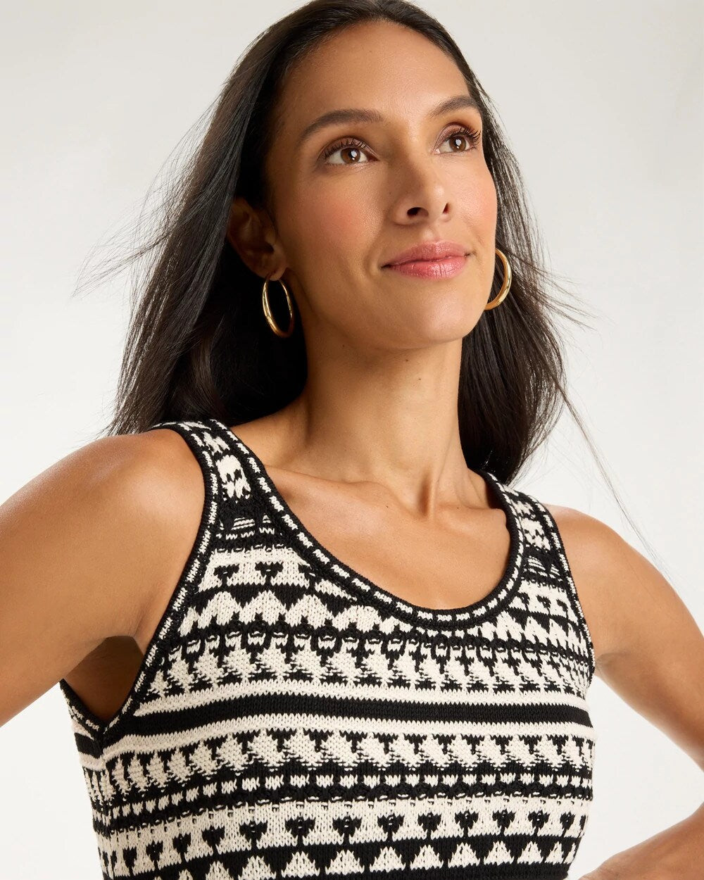 Cotton-Blend Knit Sweater Dress