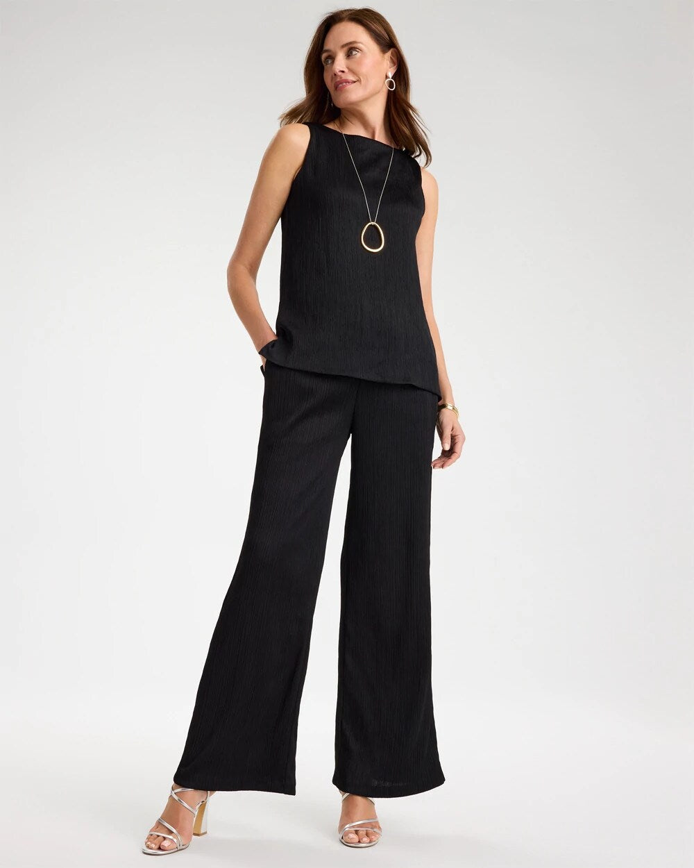 Travelers Crinkle Textured Pants