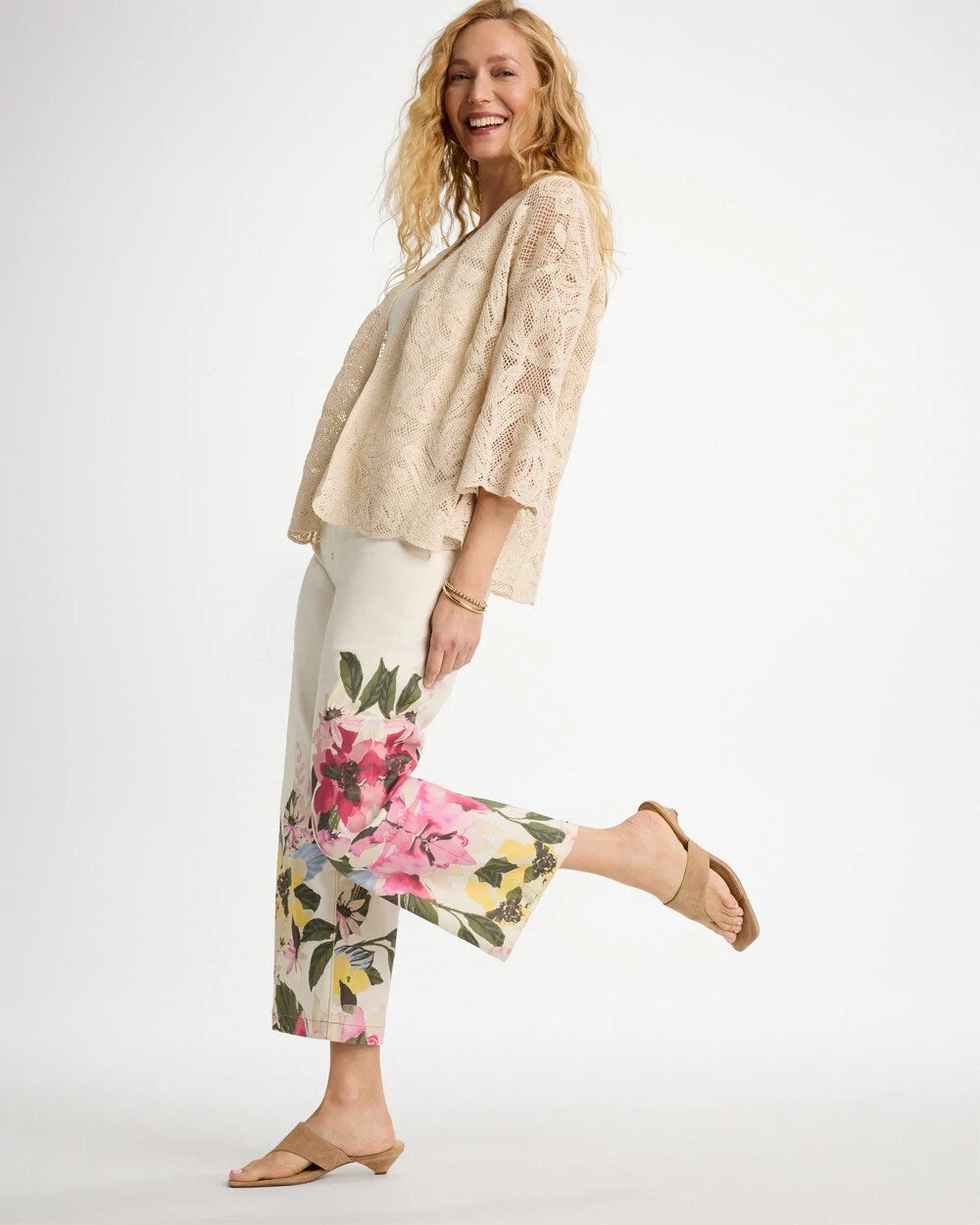 Short Crochet Lace Kimono