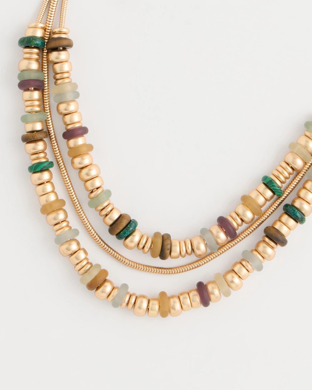Multi-Colored Mixed Media Necklace