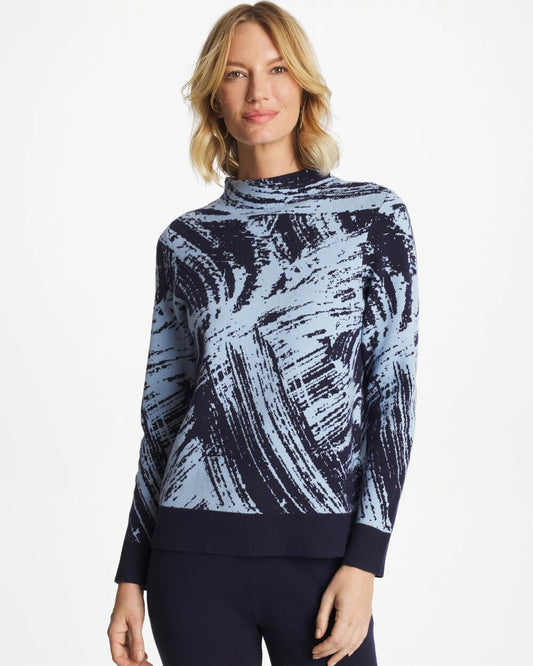 Zenergy Luxe Sketch Funnelneck Top