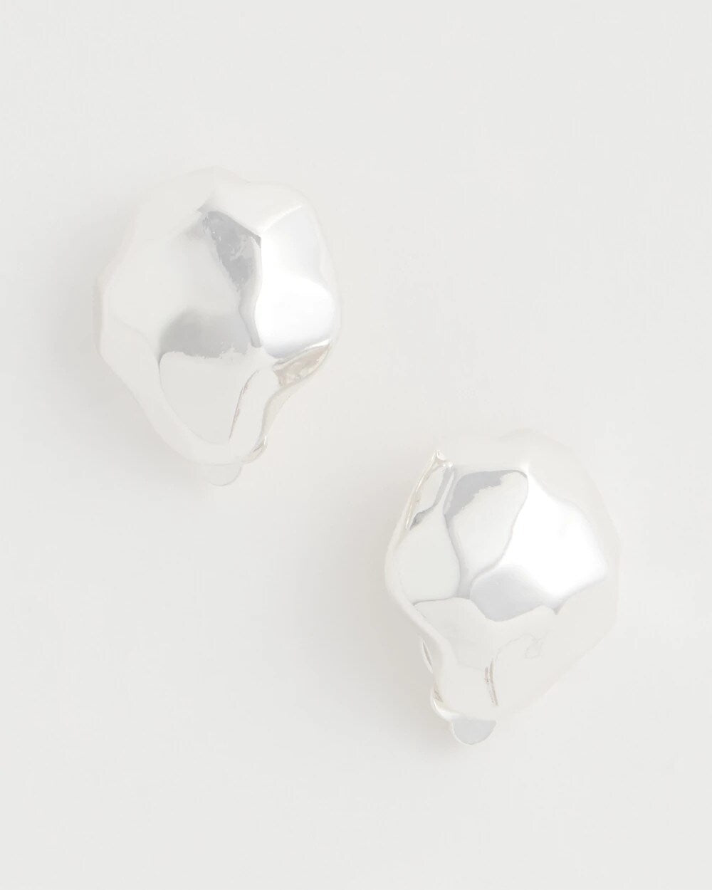 Hammered Clip-On Earrings