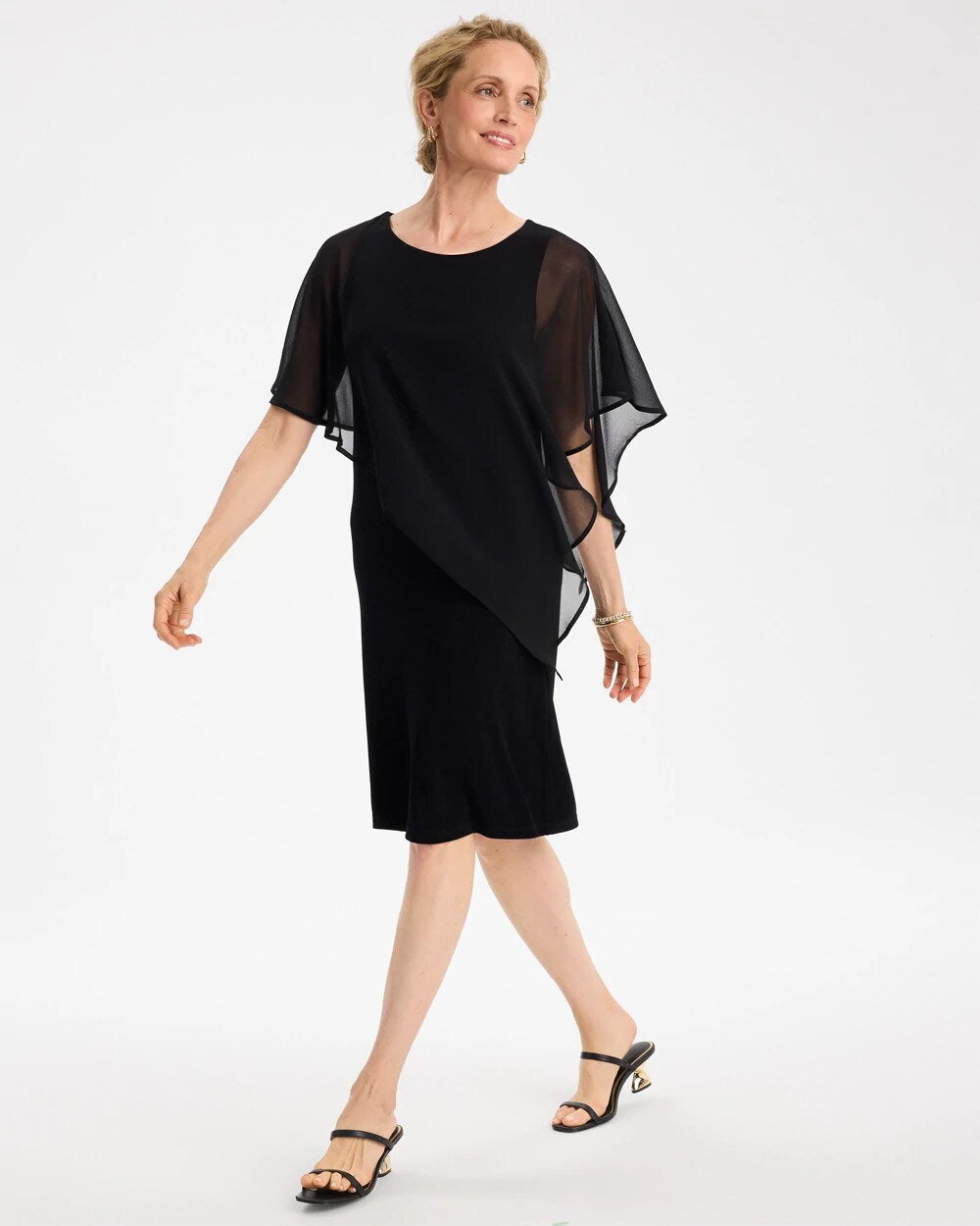 Travelers Chiffon Overlay Dress