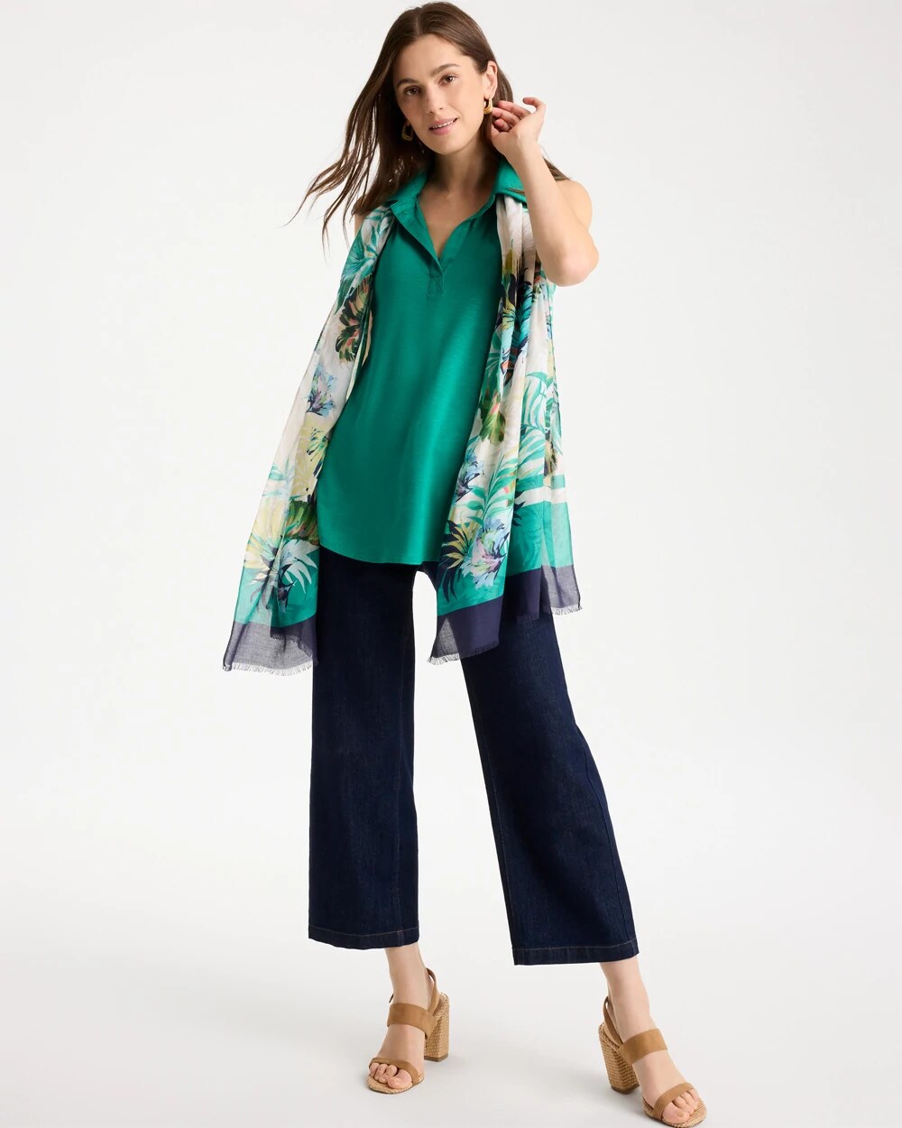 Collared Tunic Tank