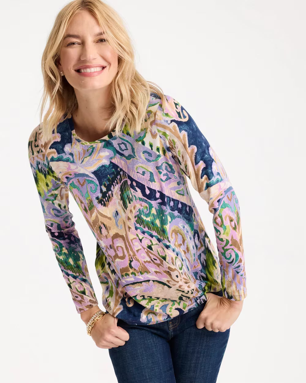 Paisley Touch of Cool Layering Tee