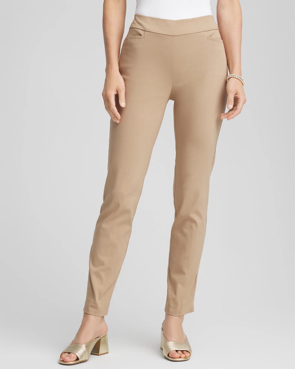 Brigitte Slim Pull-On Ankle Pants
