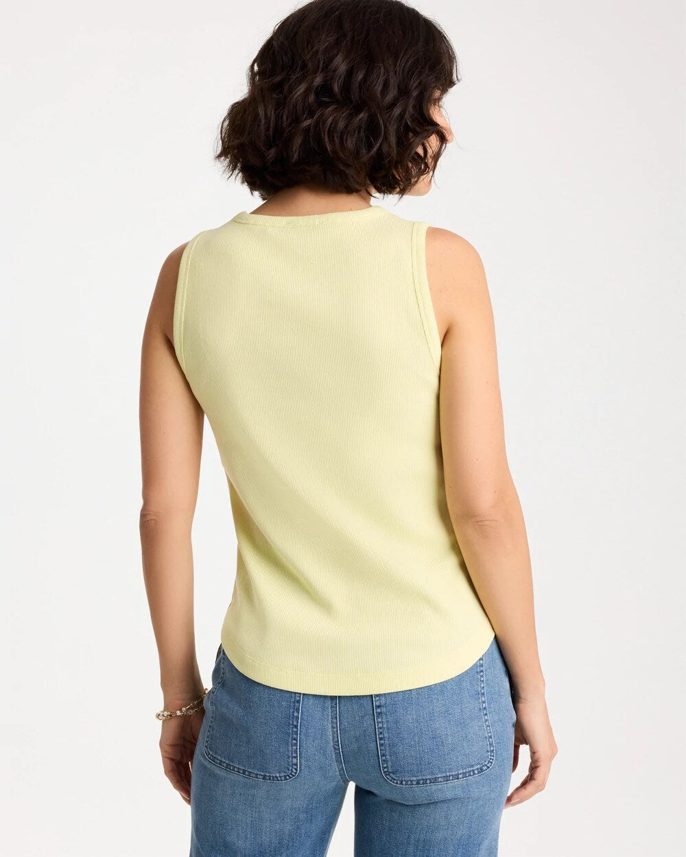 High Neck Rib Tank