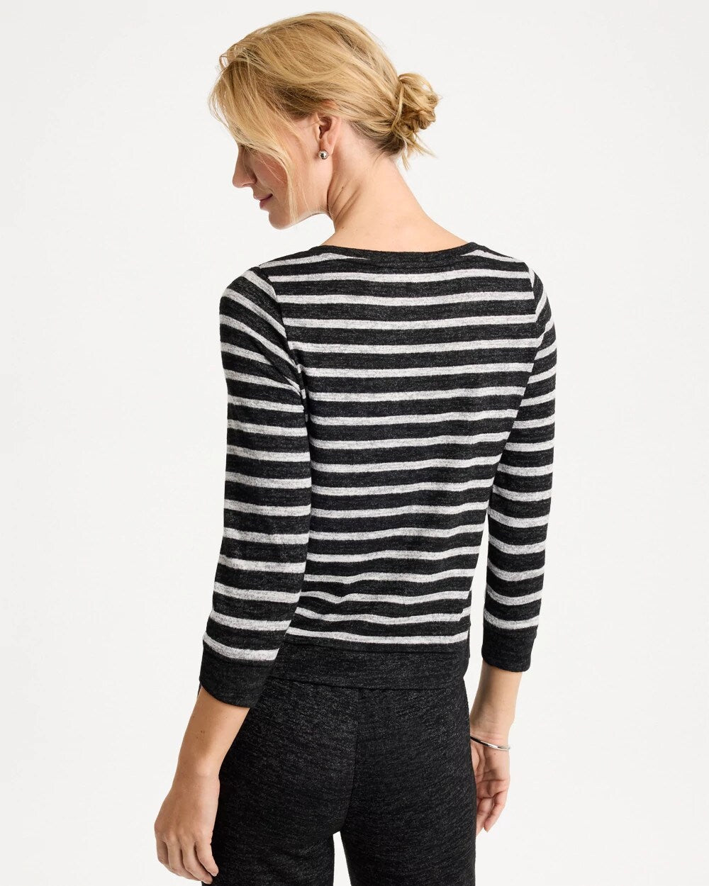Zenergy Striped Twist-Front Top