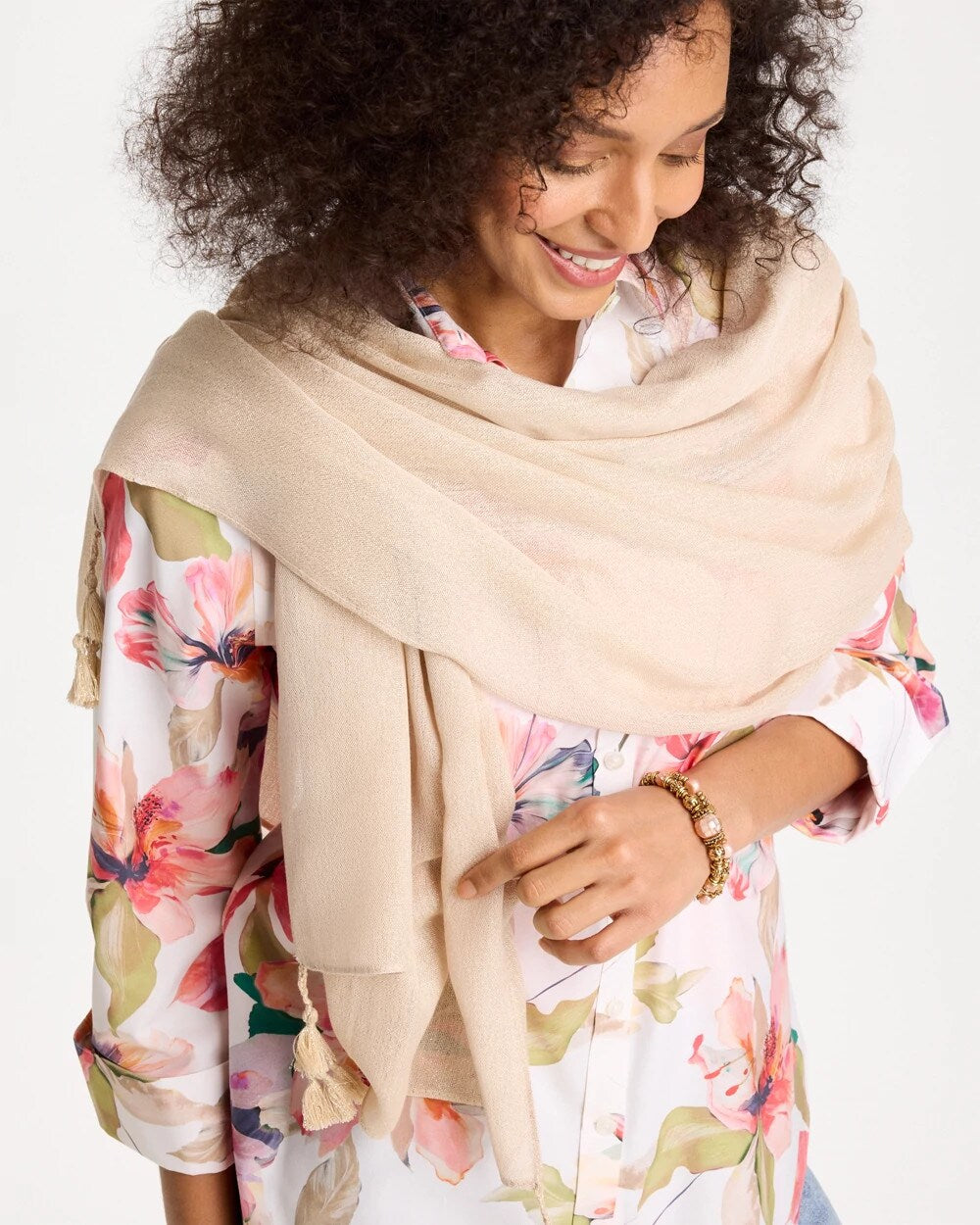 Lurex Oblong Scarf