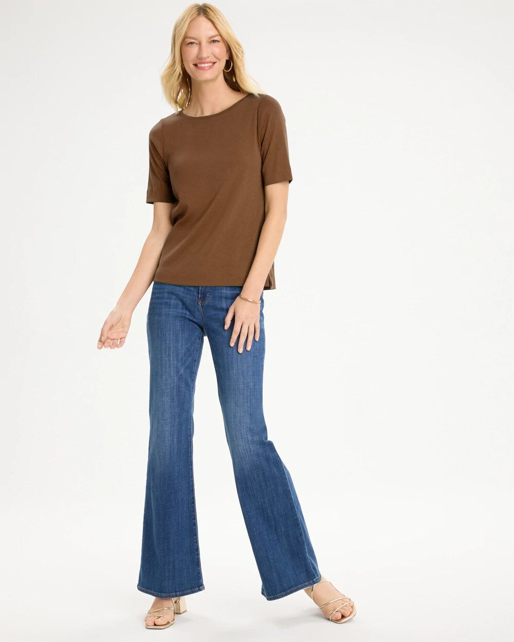 Pima Elbow Sleeve Tee