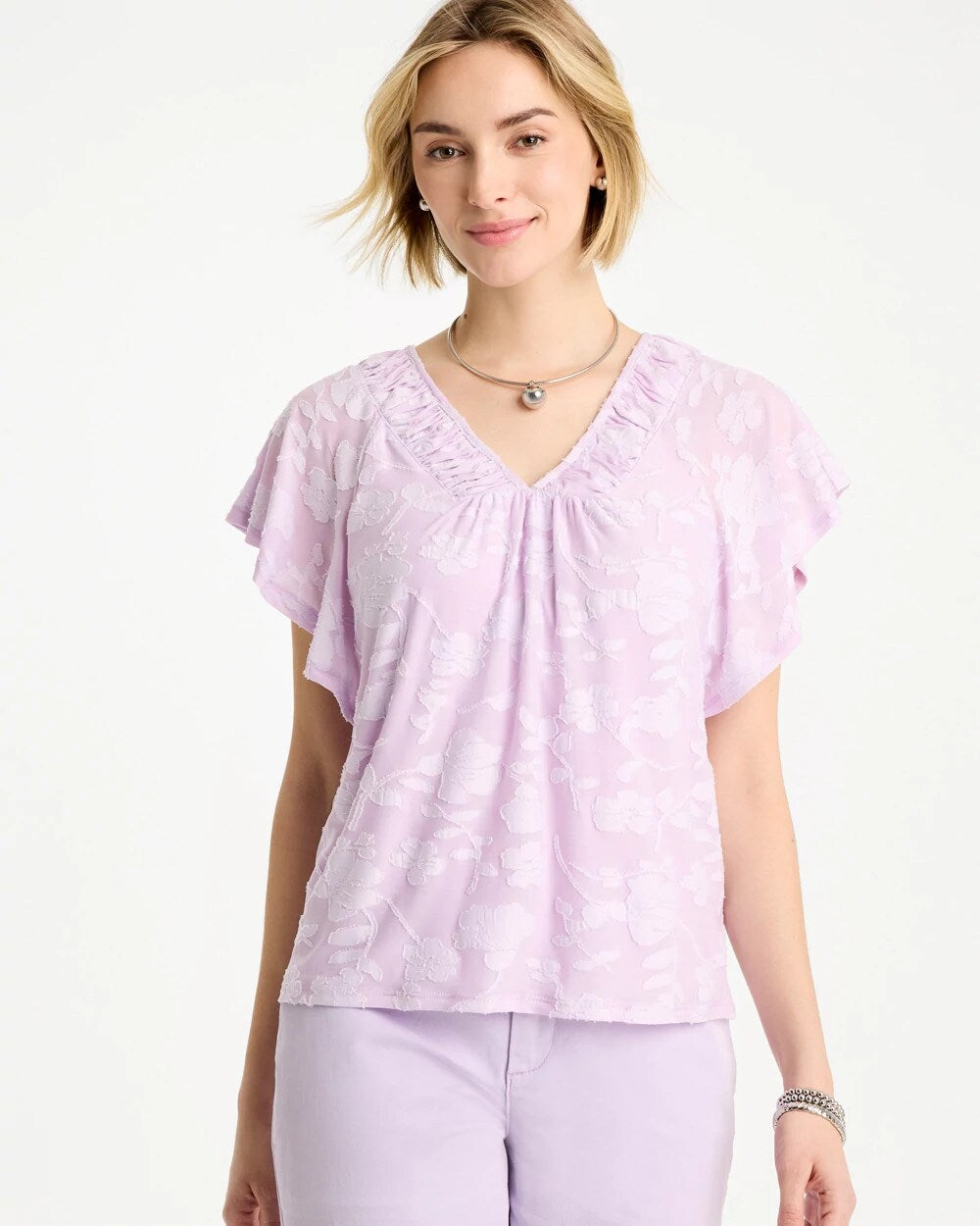 Burnout Floral Tee