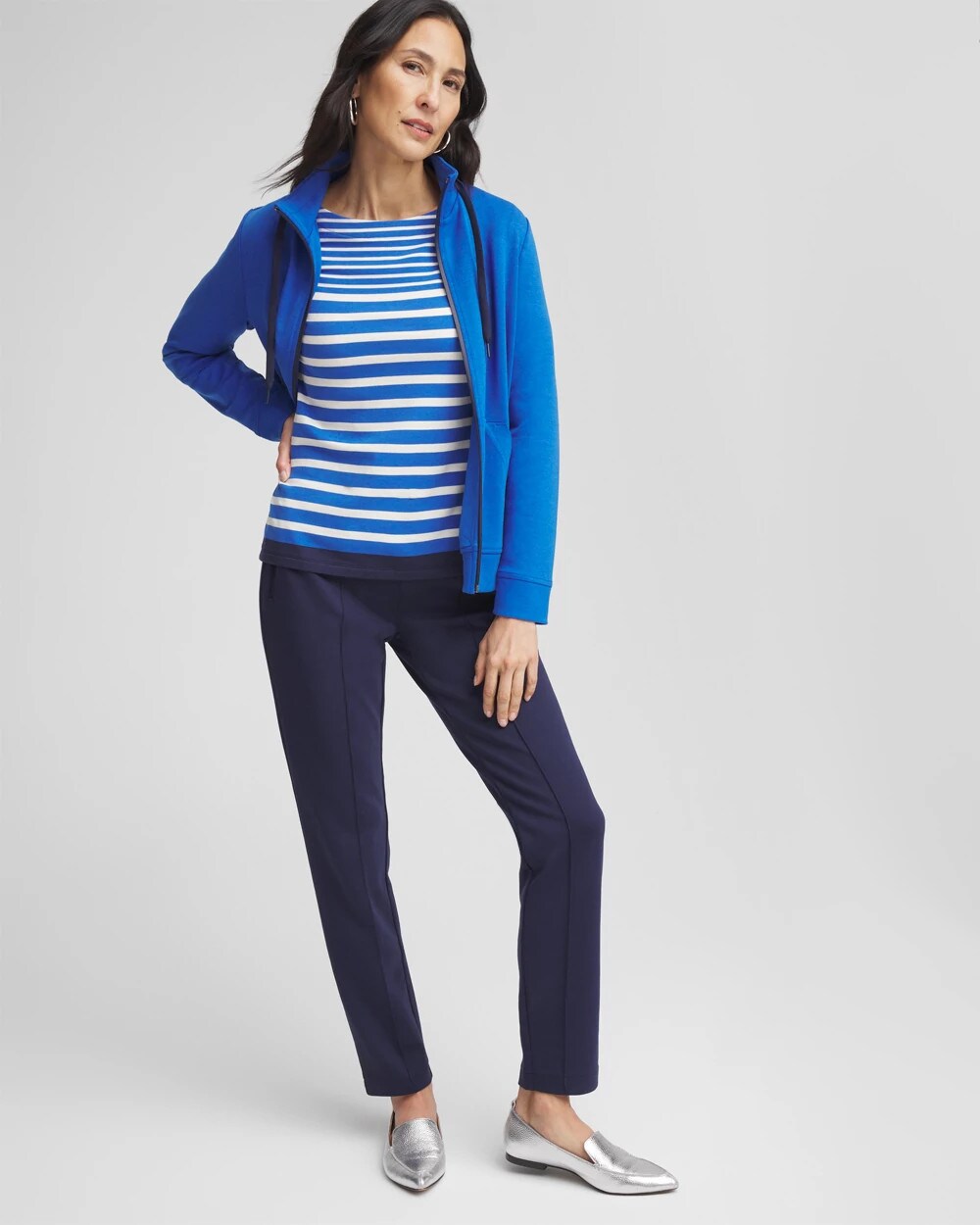 Zenergy Striped Boatneck Mariner Tee