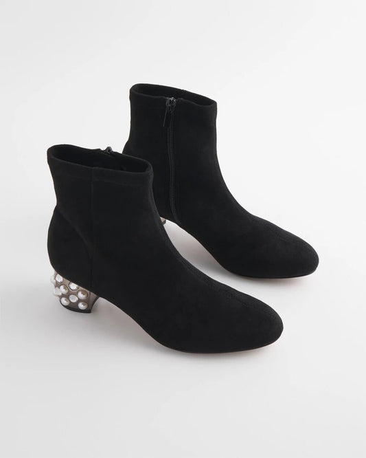 Danika Embellished Vegan Suede Boots